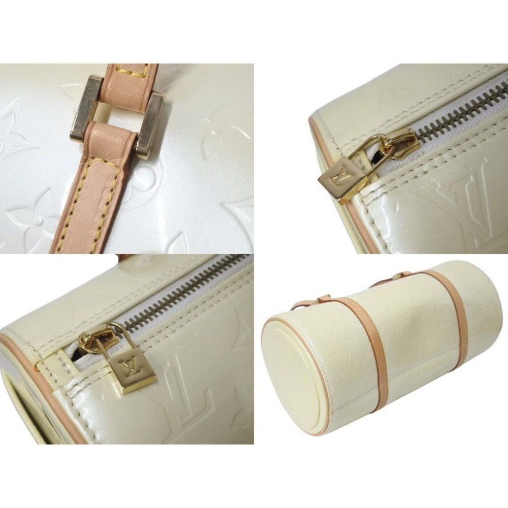 Louis Vuitton Bedford handbag Monogram Vernis cylindrical yellow - Picture 6 of 9